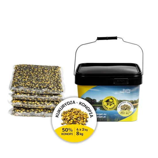 Carp Target Kukurydza Konopie Mix Ziaren Zanęta